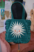 Asteria Emerald Velvet Bag