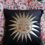 Asteria Black Velvet Cushion Cover