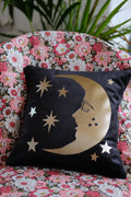 Luna Black Velvet Cushion Cover