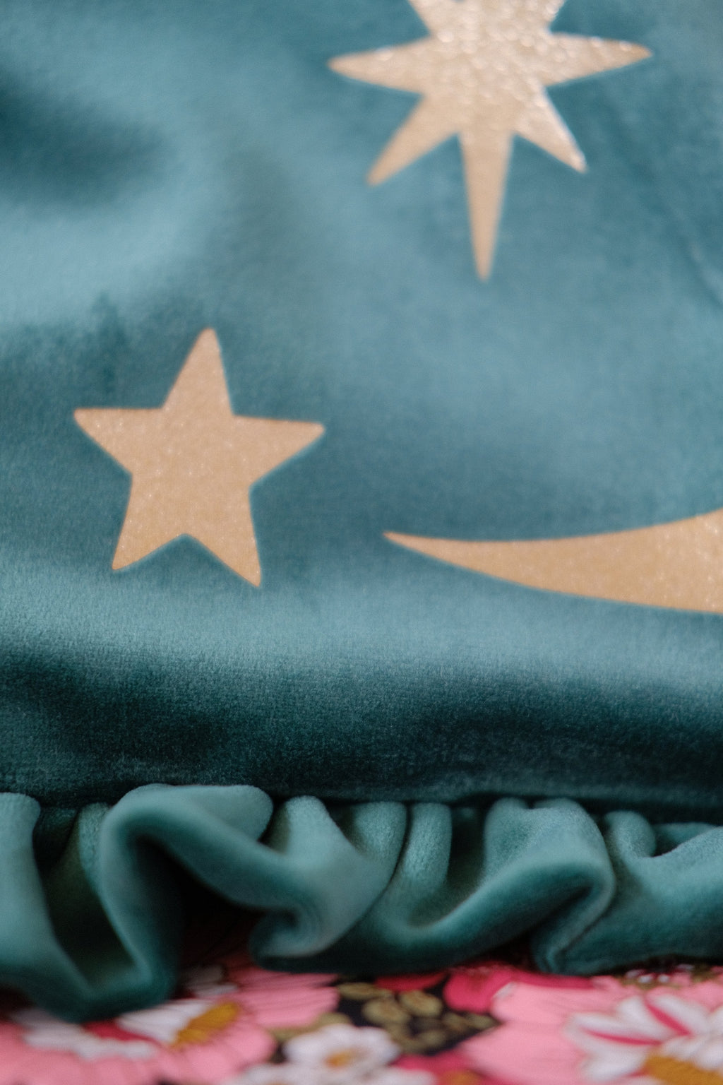 Luna Emerald Velvet Bag
