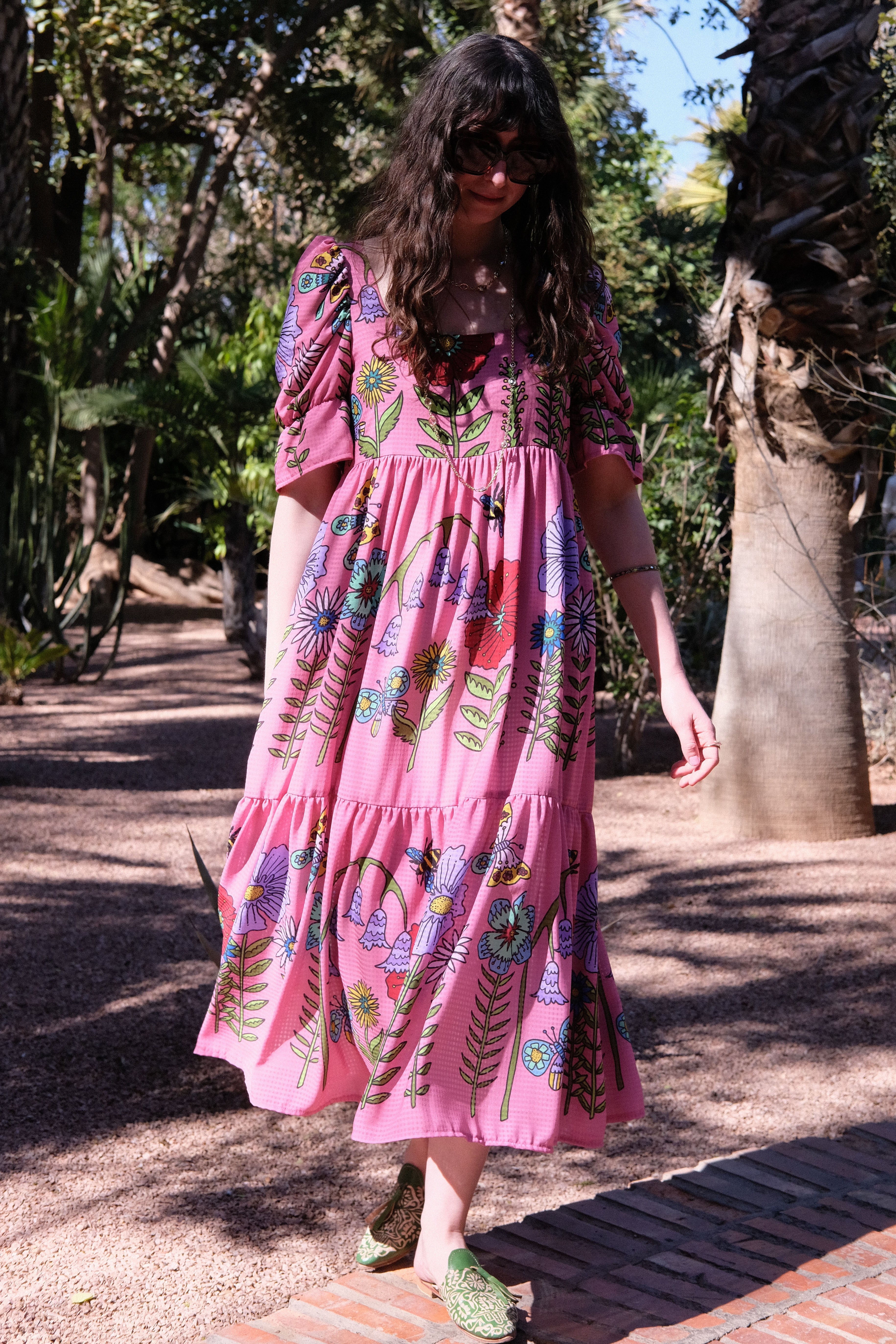 Zelda in Pink Midsummer Meadow (Cotton Viscose)
