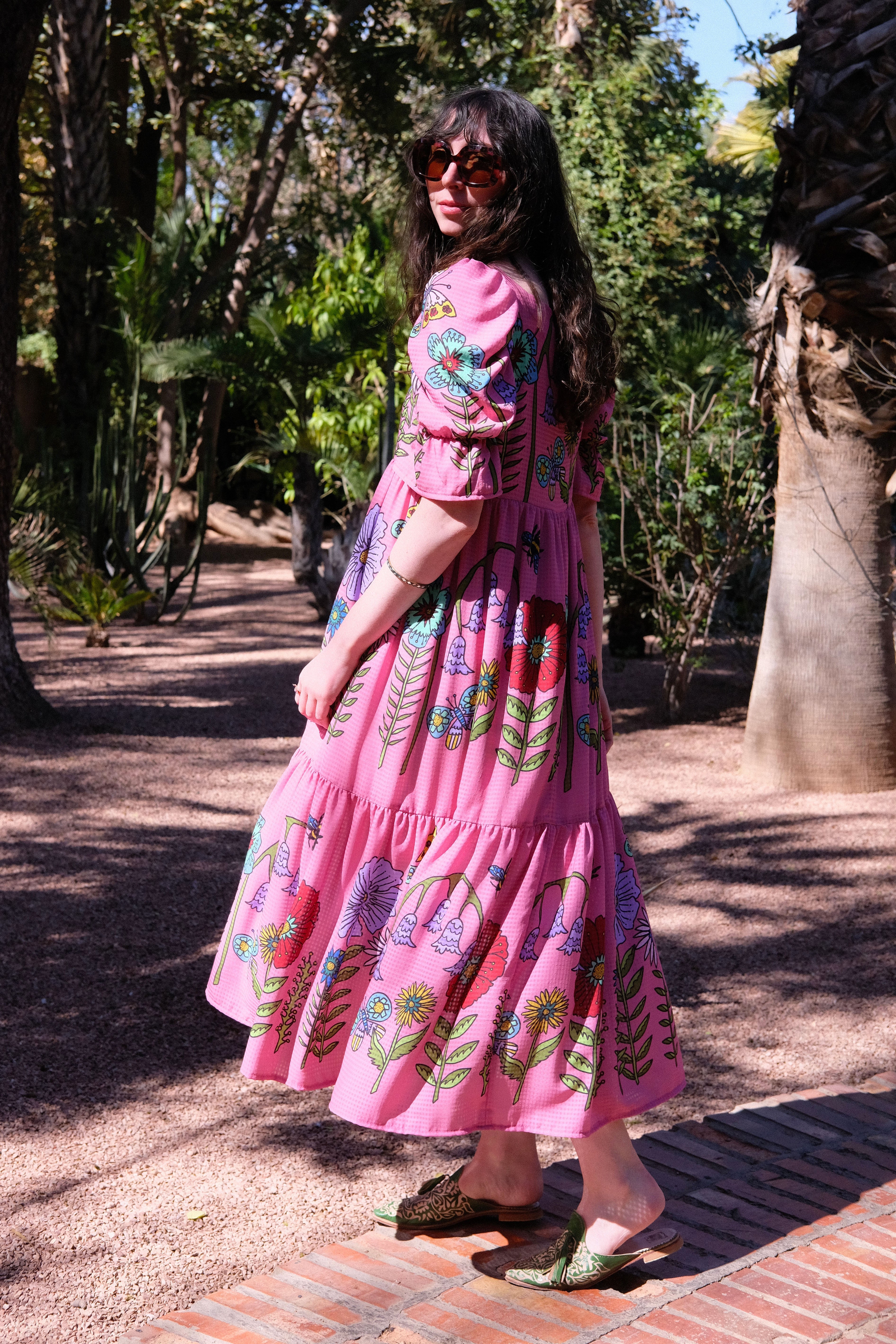 Zelda in Pink Midsummer Meadow (Cotton Viscose)