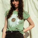 Daisy Organic T-Shirt in Stone Washed Sage