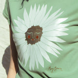 Daisy Organic T-Shirt in Stone Washed Sage