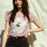 Daisy Organic T-Shirt in Rose