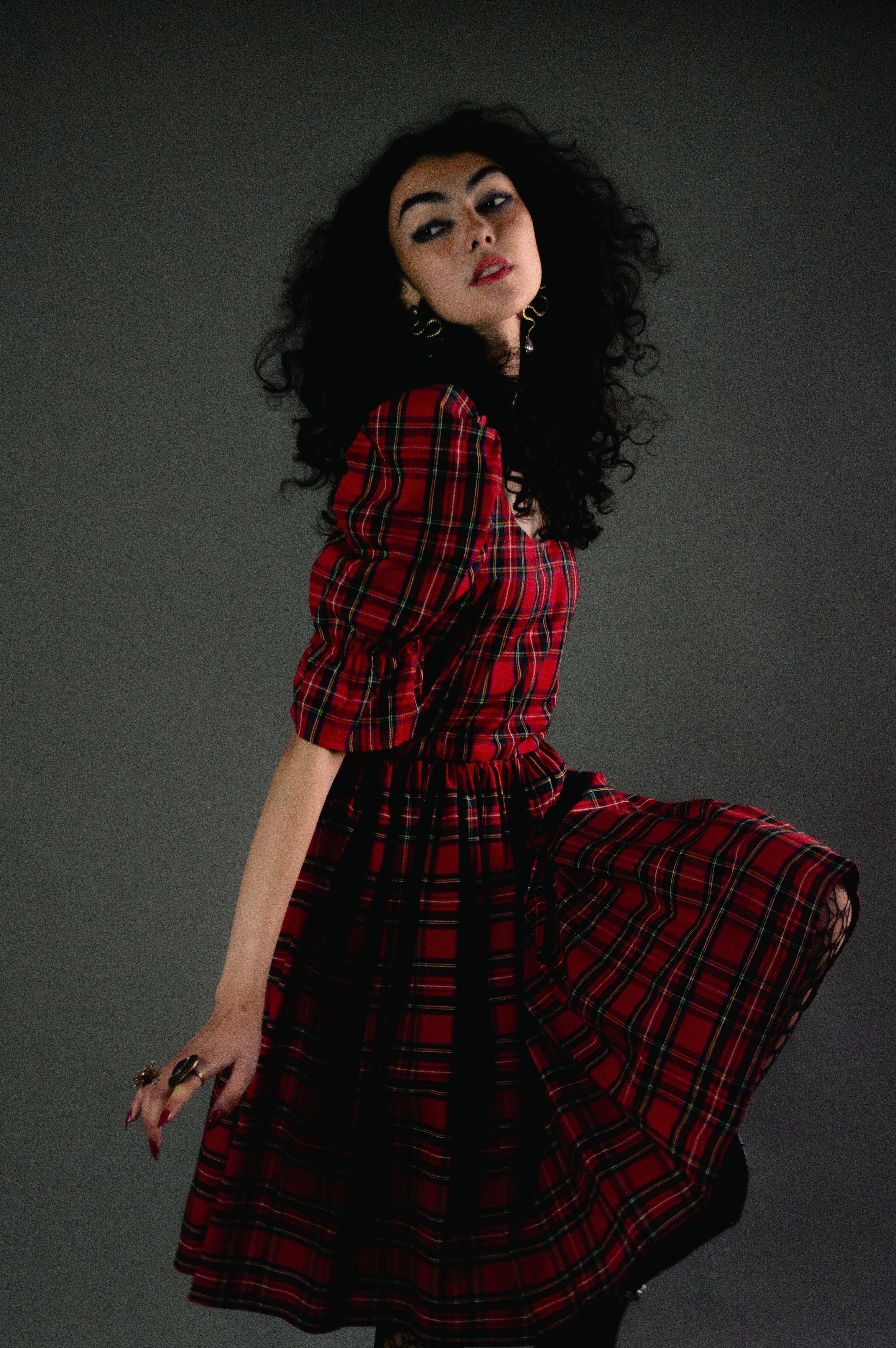 Margot (short) in Royal Stewart Tartan