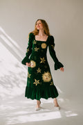 Elizabeth in Forest Velvet ft. Celeste Appliqué