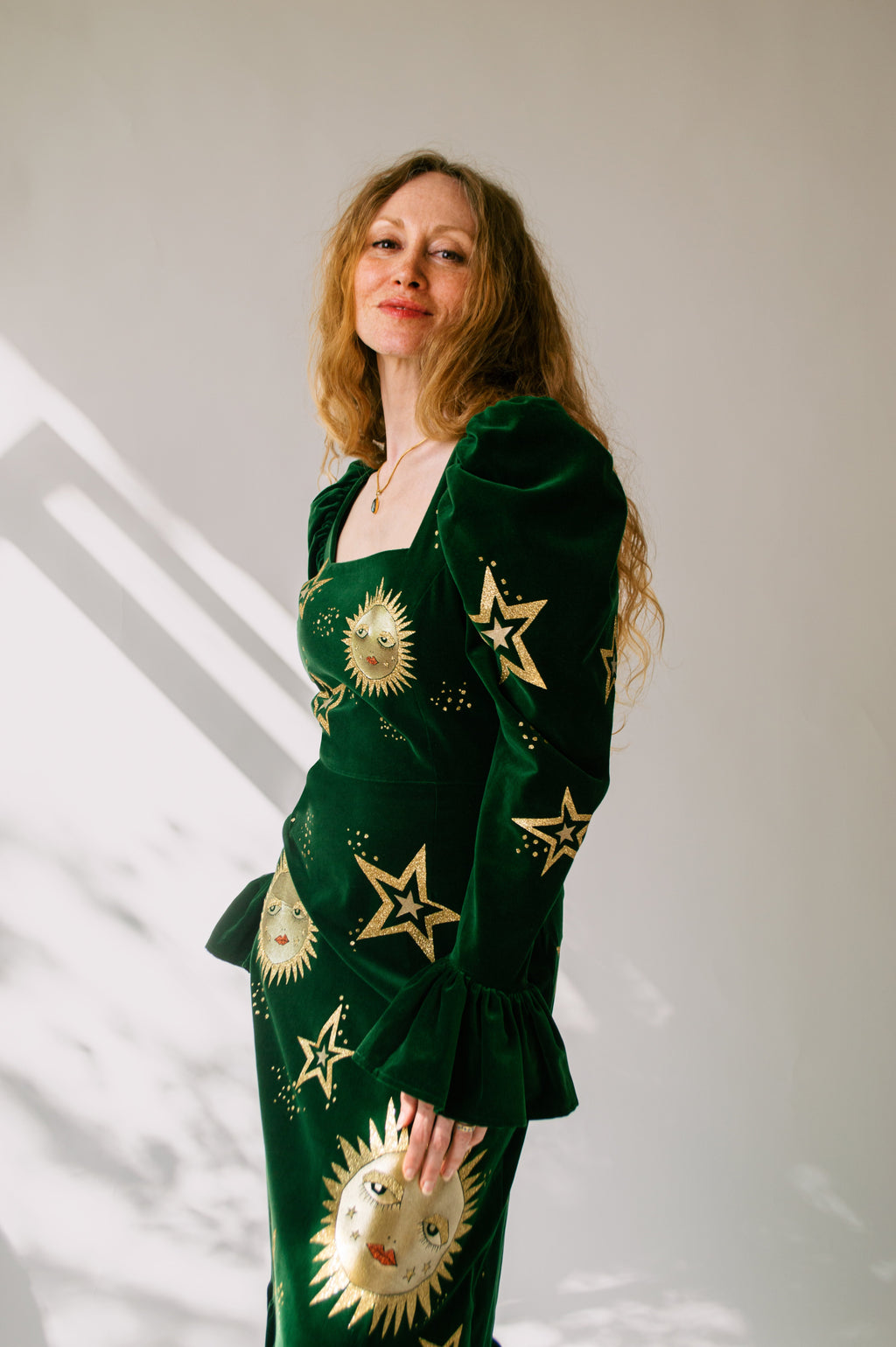 Studio Sale: Elizabeth in Velvet ft. Celeste Appliqué, Size 8