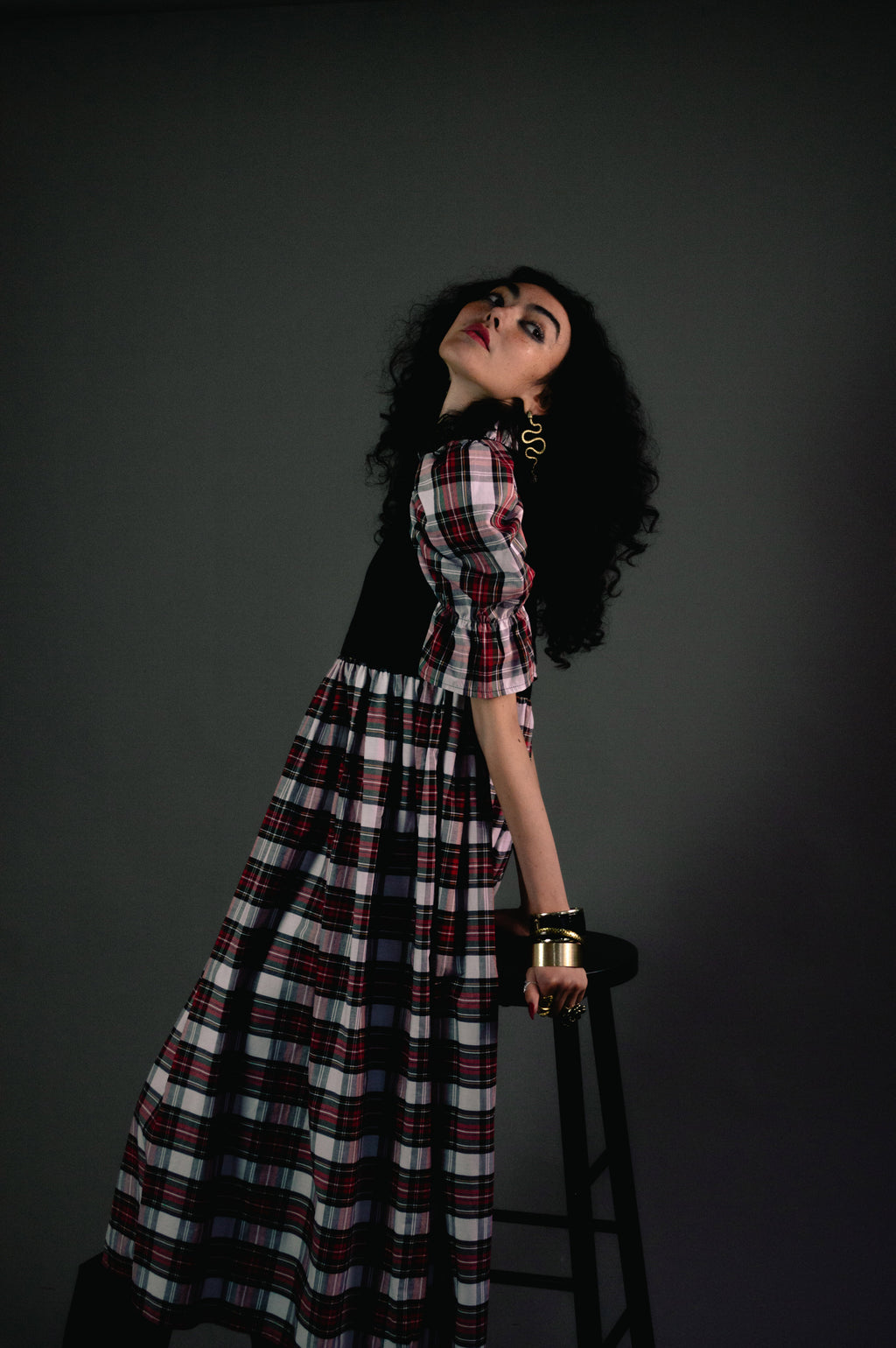Quentin in Dress Stewart Tartan & Black Velvet