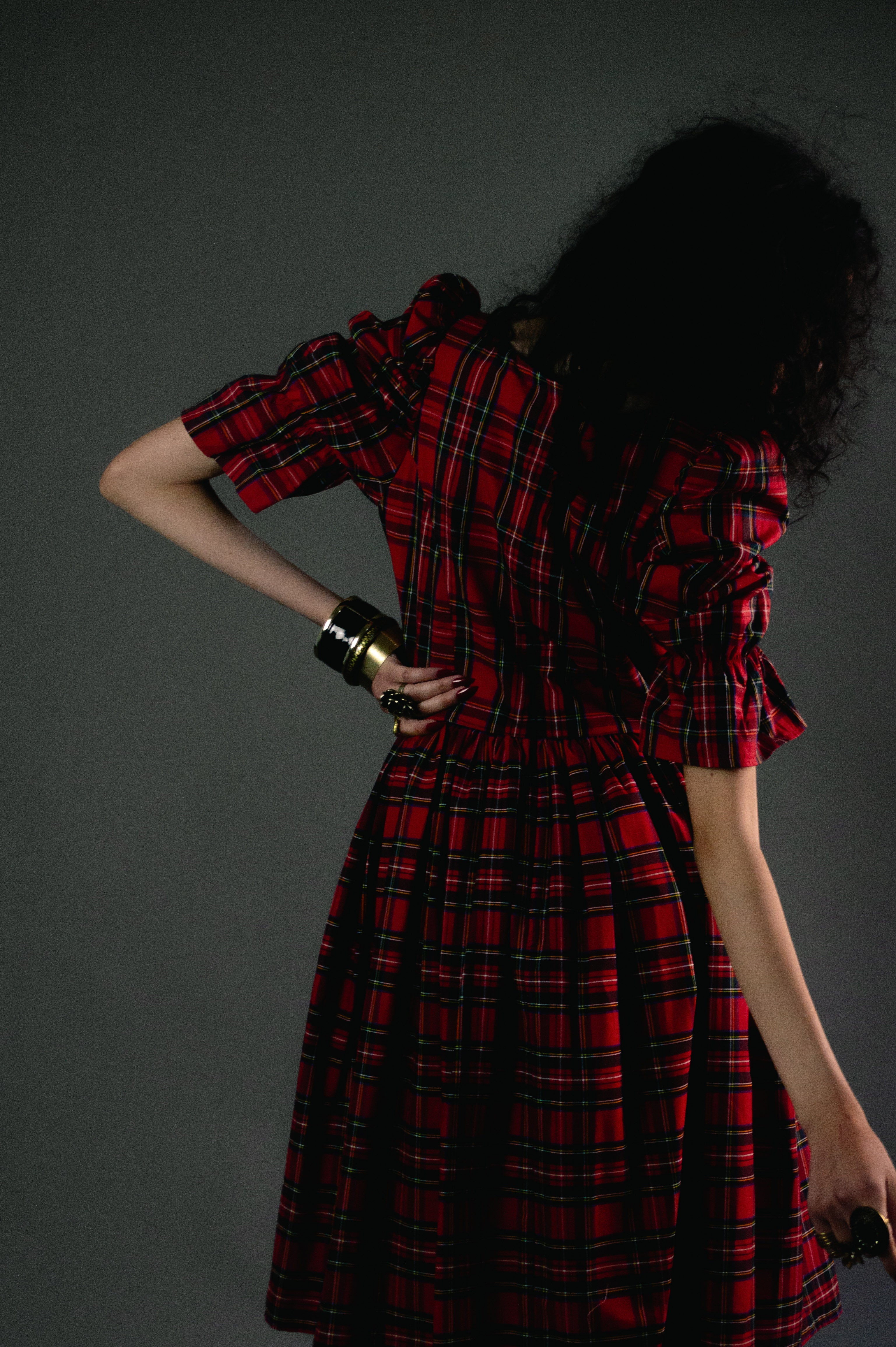 Margot (short) in Royal Stewart Tartan