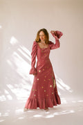 Aurora in Rose Velvet ft. Luna Appliqué