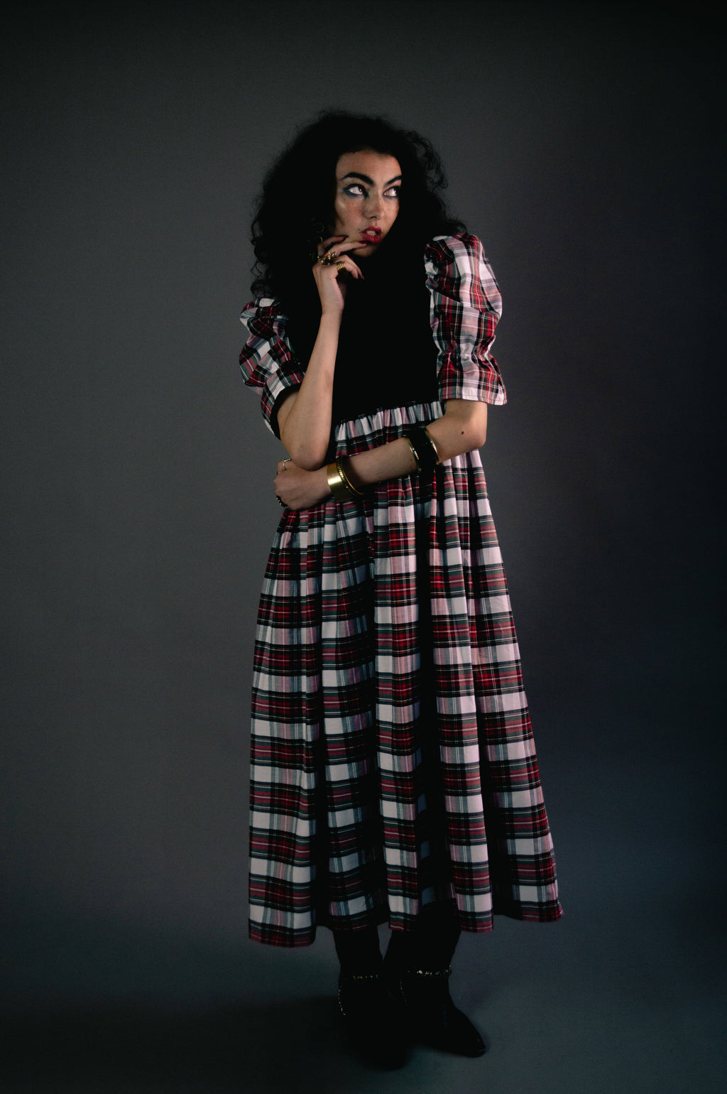 Quentin in Dress Stewart Tartan & Black Velvet