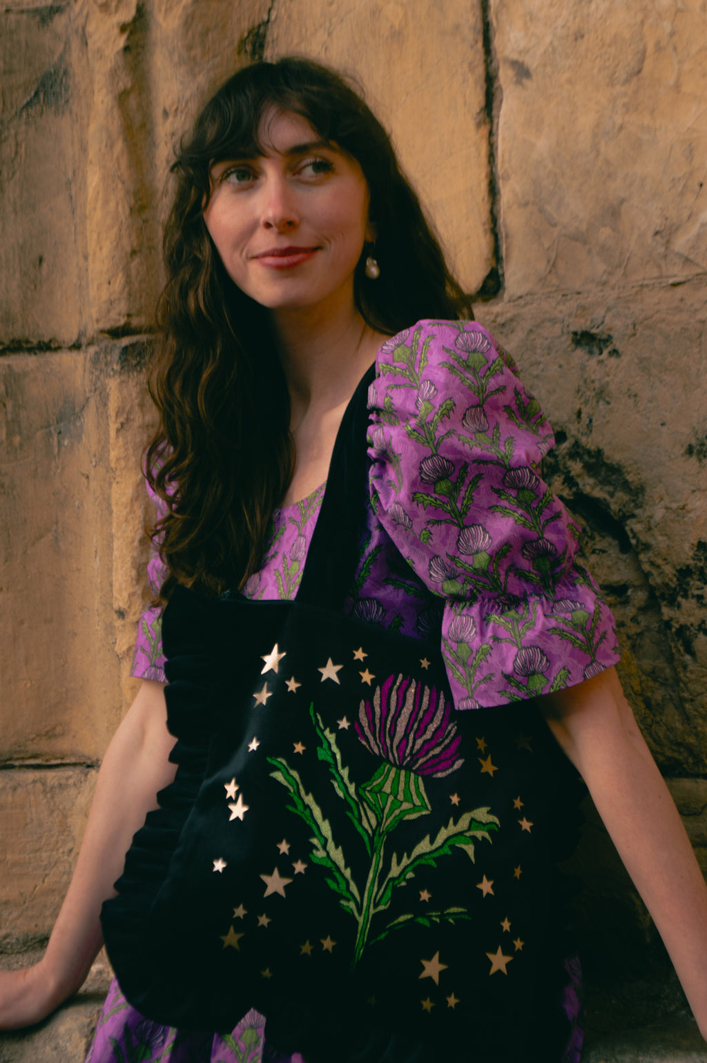 Thistle Velvet Bag