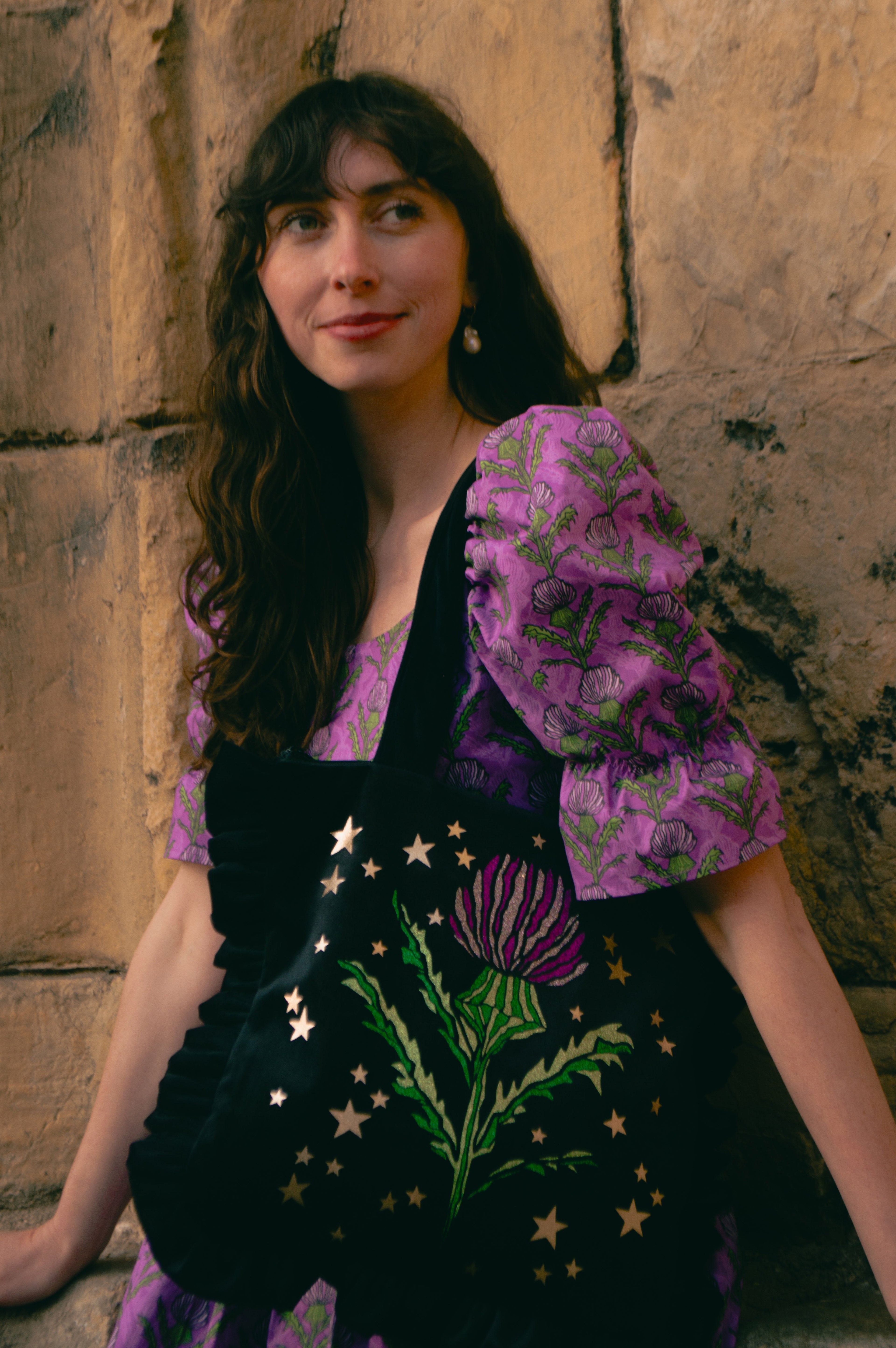 Thistle Velvet Bag