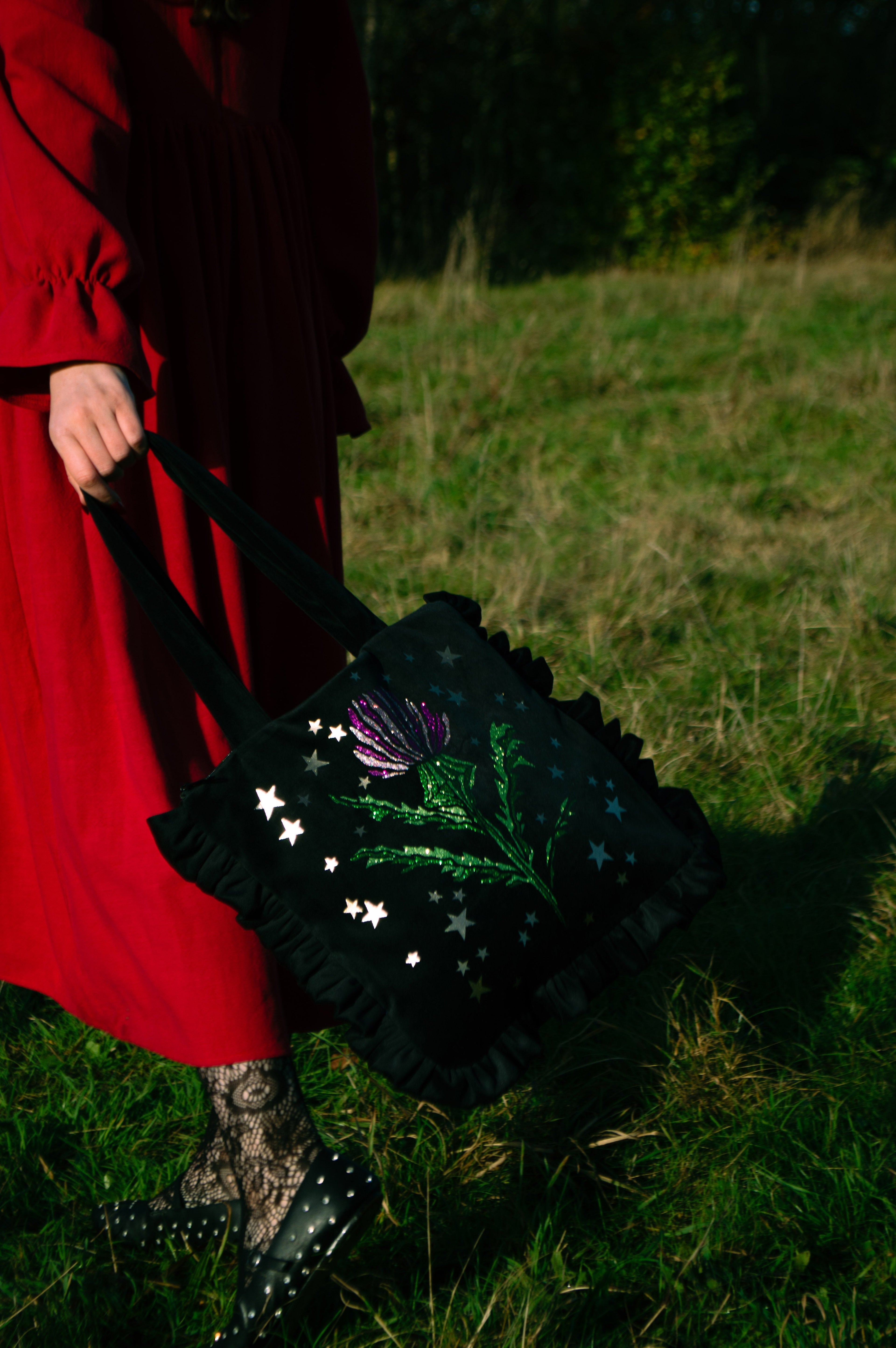 Thistle Velvet Bag