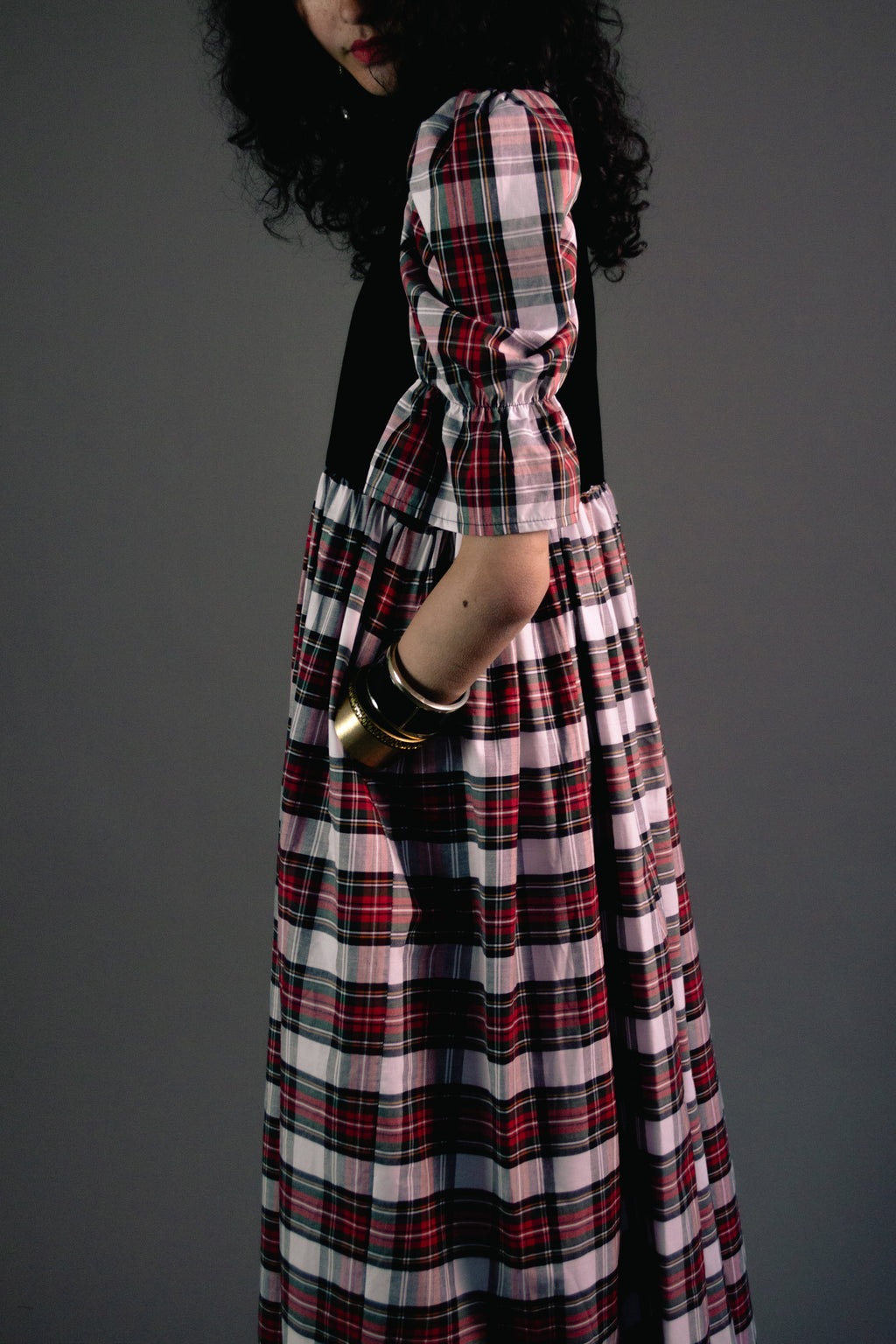 Quentin in Dress Stewart Tartan & Black Velvet