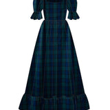 Florence in Emerald & Navy Tartan