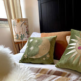 Moss Velvet Luna Cushion