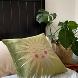 Moss Velvet Asteria Cushion