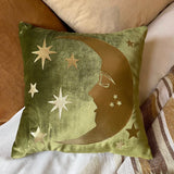 Moss Velvet Luna Cushion