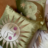 Moss Velvet Asteria Cushion