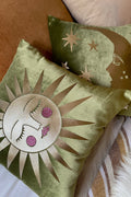 Moss Velvet Asteria Cushion Cover