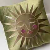 Moss Velvet Asteria Cushion