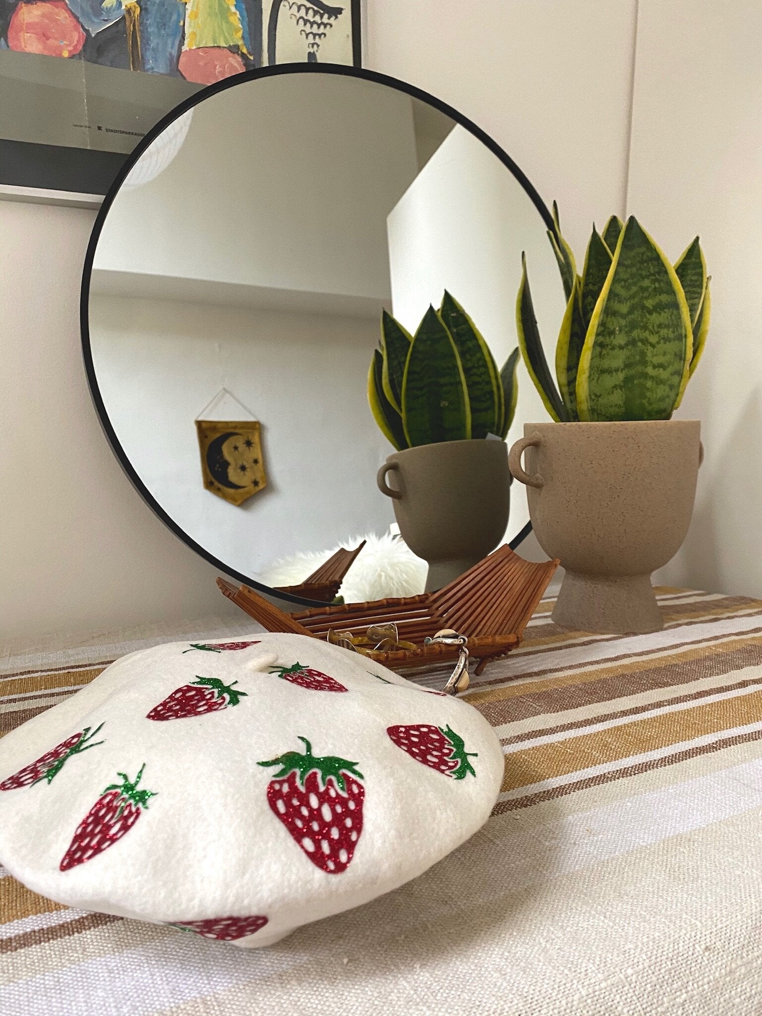 Strawberries & Cream Beret