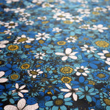 'Day Tripper' Blue 100% Cotton (per meter)