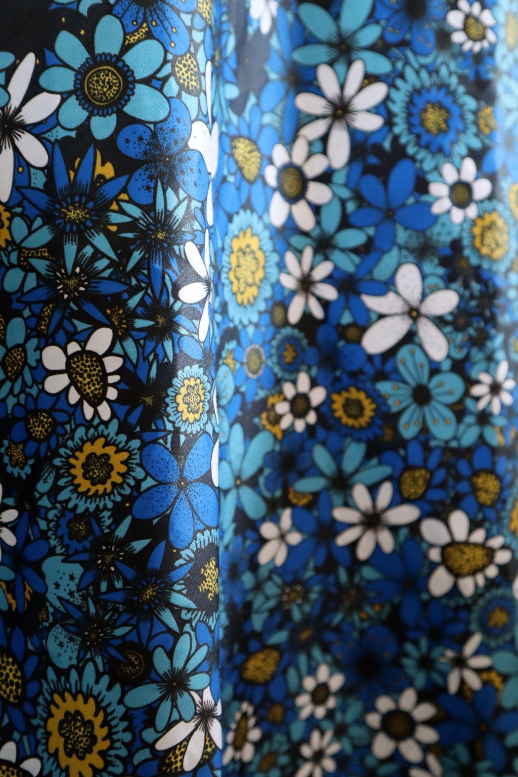 Sunday Morning Blue 100% Organic Cotton Sateen (per meter)