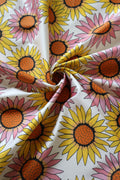 Moon Daisy 100% Organic Cotton Sateen (per meter)