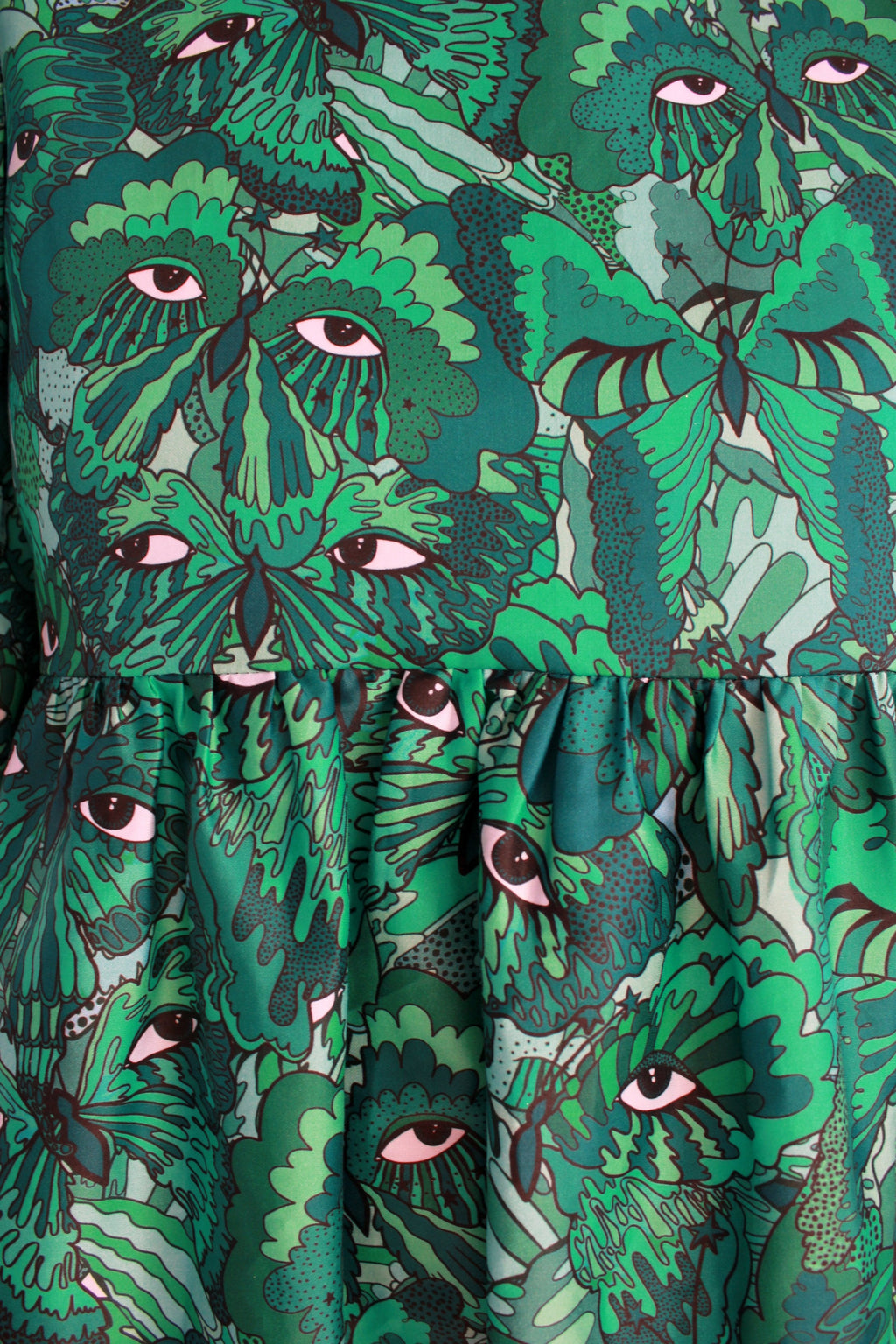 Erté (Long) in Teal Butterflies