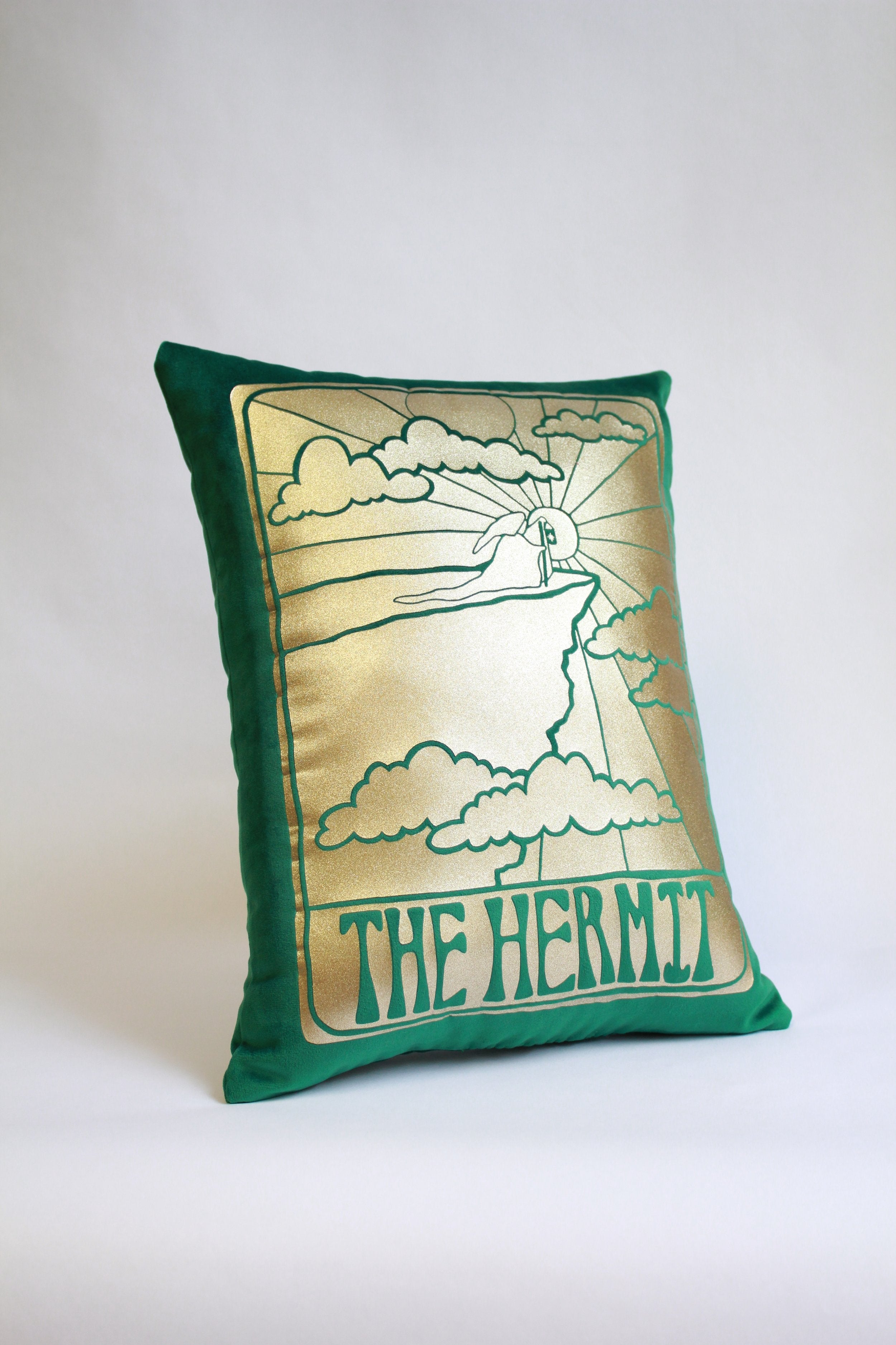 Emerald Velvet 'The Hermit' Cushion