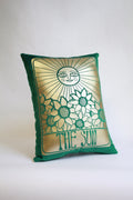 Emerald Velvet 'The Sun' Cushion