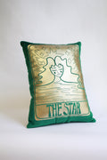 Emerald Velvet 'The Star' Cushion