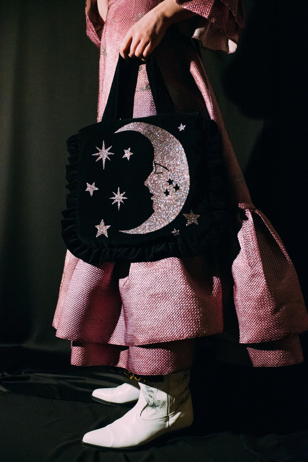 Lilac Luna Velvet Bag
