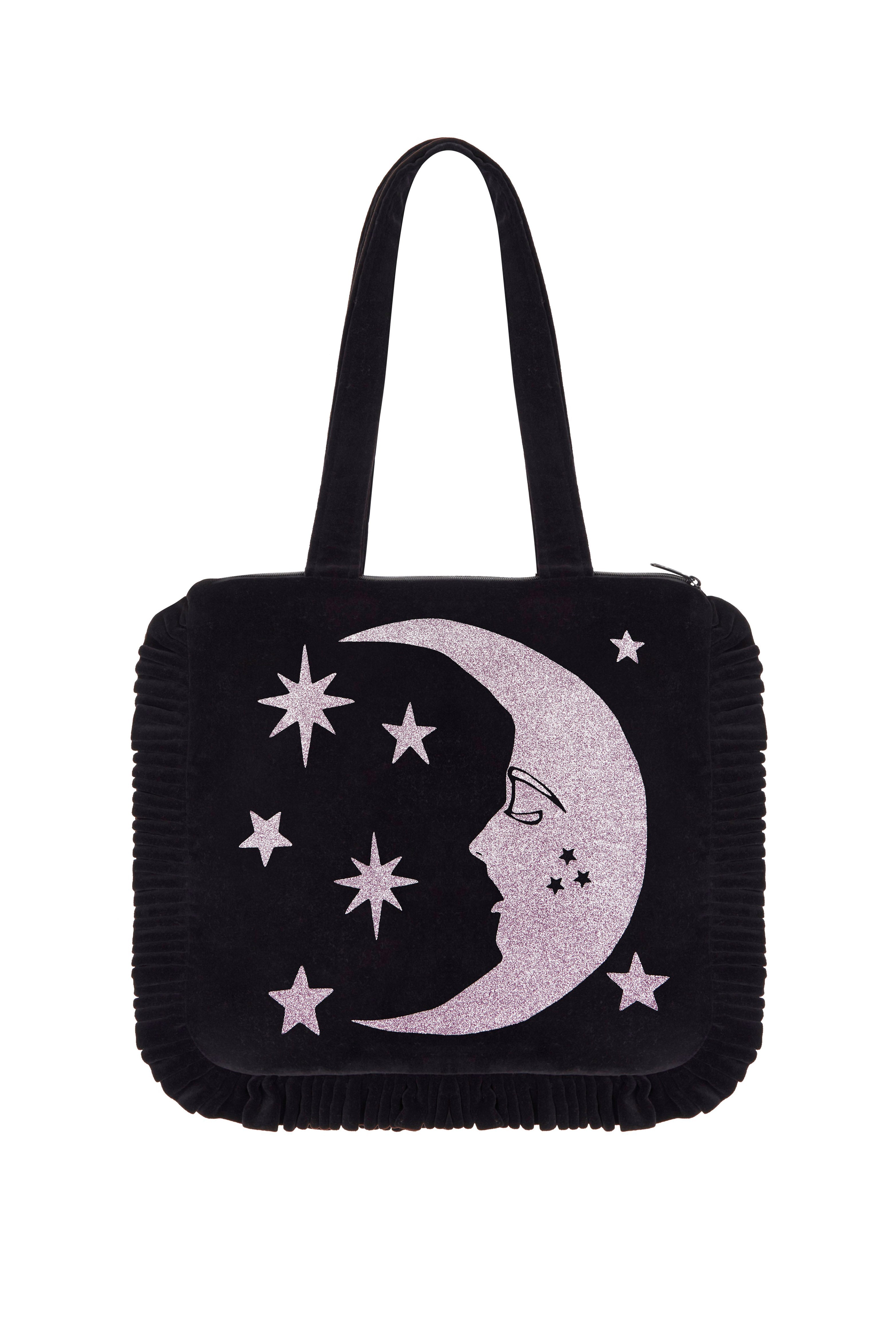 Lilac Luna Velvet Bag
