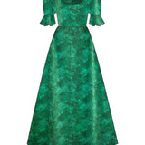 Margot (long) in Emerald Glitter Cloud