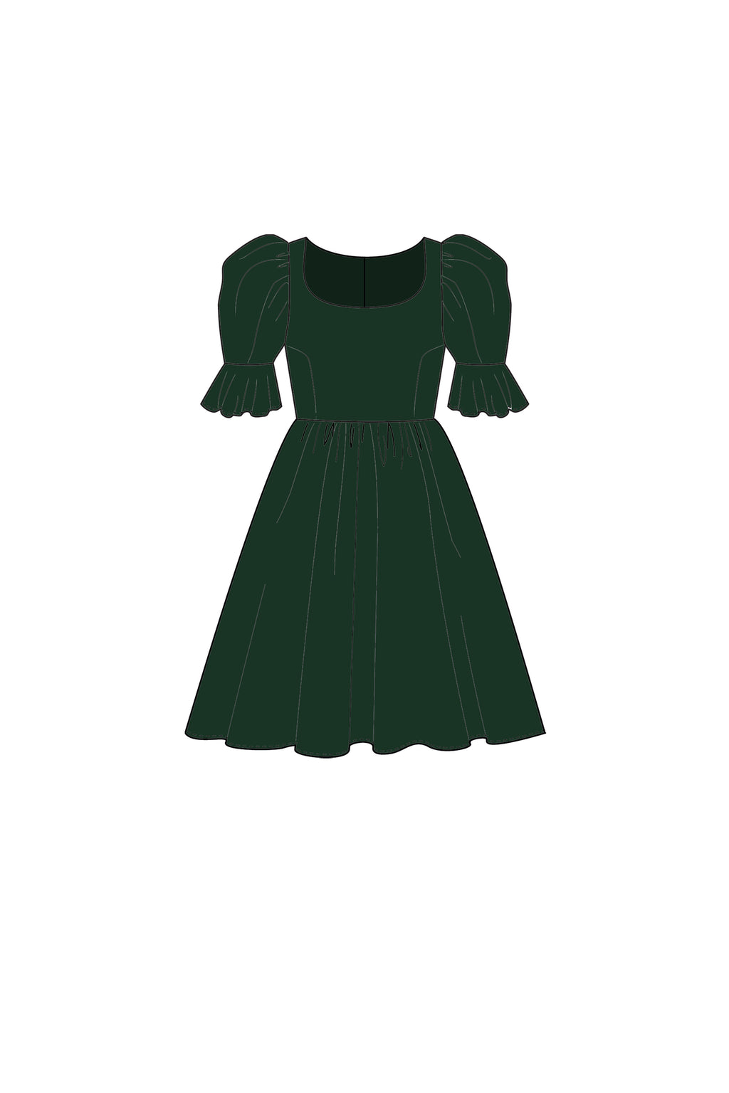 Margot (short) in Forest Velvet