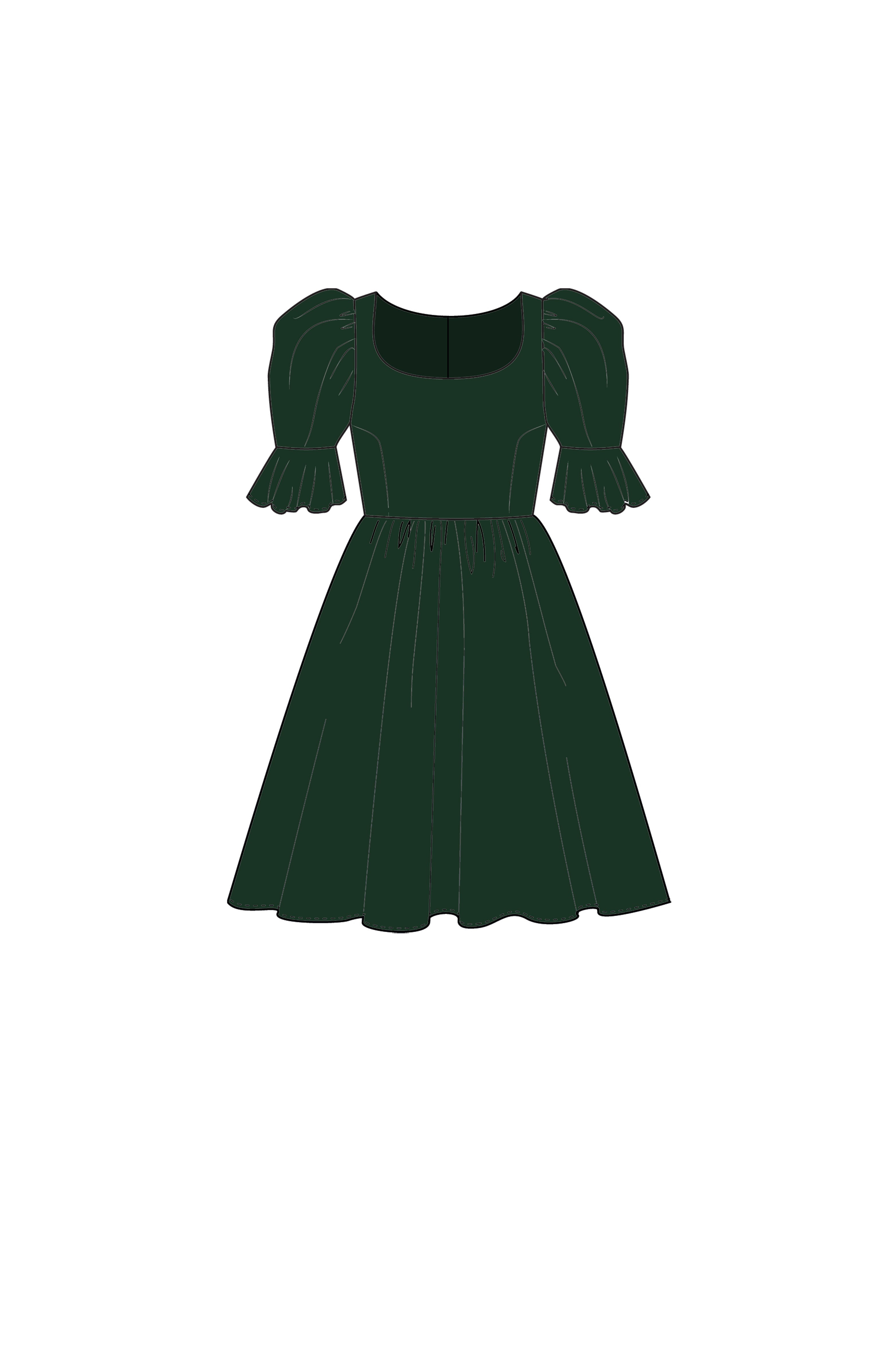 Margot (short) in Forest Velvet