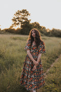 Studio Sale: Morwenna in Painted Roses - Size 14 - Extra Stock