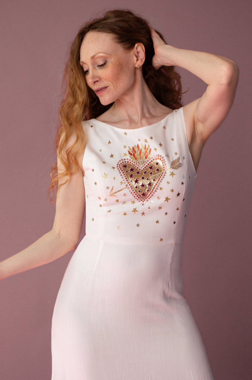 Camille ft. Flaming Heart Appliqué