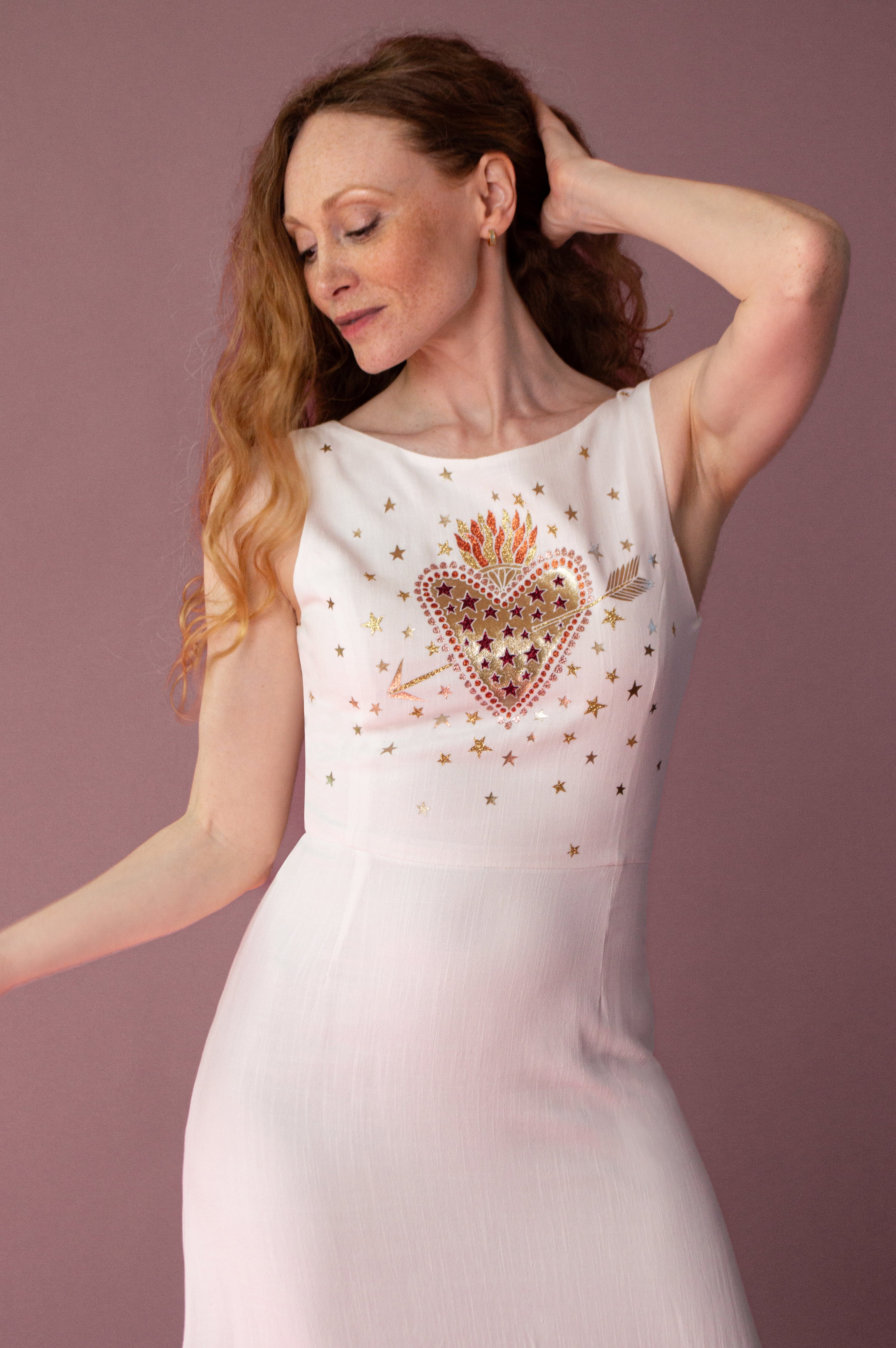 Camille ft. Flaming Heart Appliqué