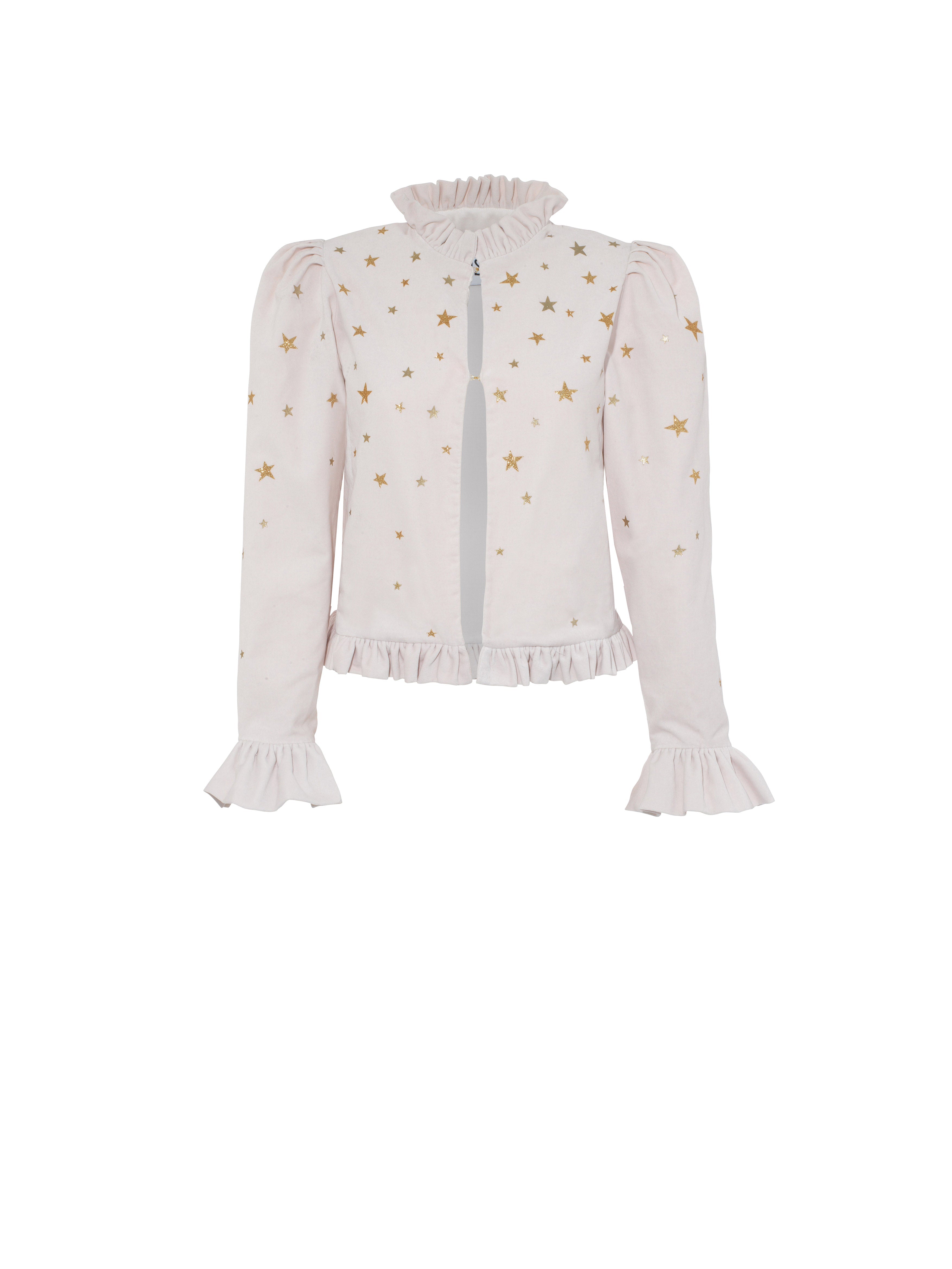 Studio Sale: Nova Jacket with Flaming Heart Appliqué, Size 8-10