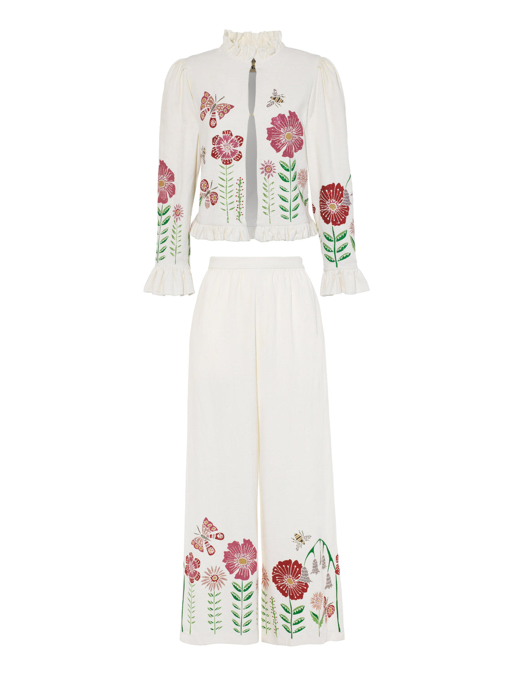 Nova & Soleil Suit with Midsummer Meadow Appliqué
