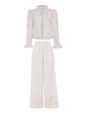 Nova & Soleil Suit with Flaming Heart Appliqué