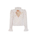 Nova Jacket with Flaming Heart Appliqué
