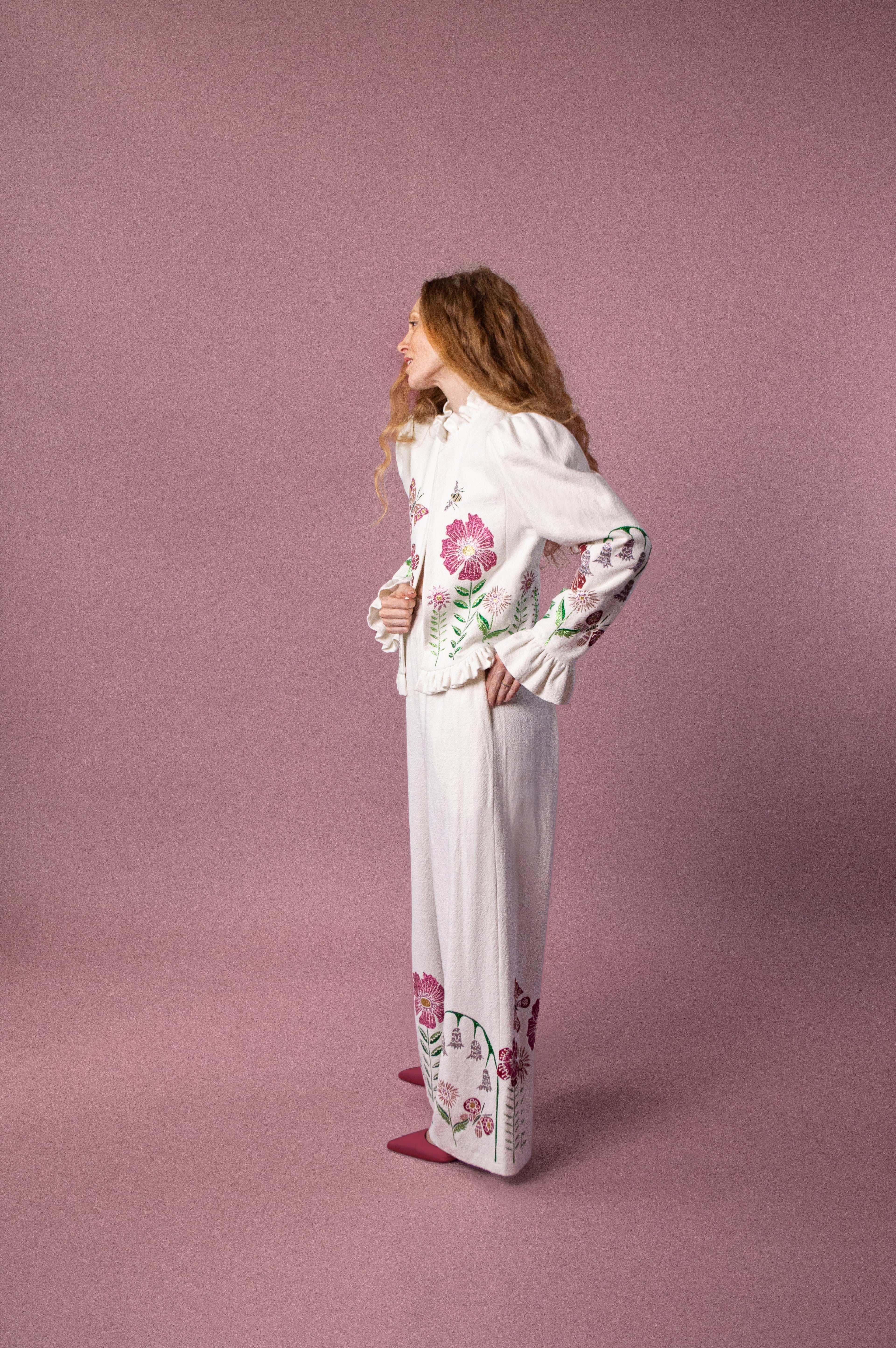 Nova & Soleil Suit with Midsummer Meadow Appliqué