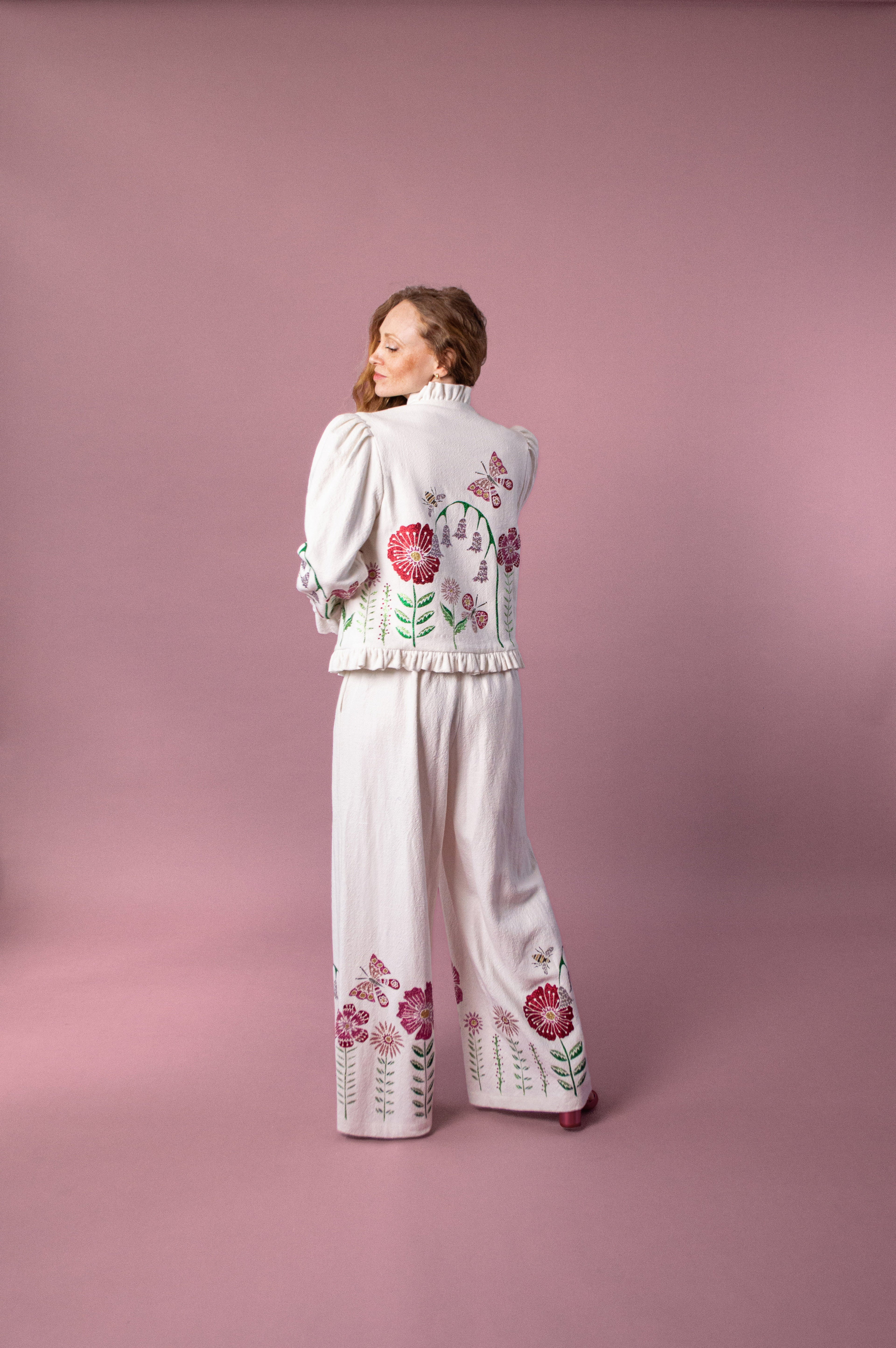 Nova & Soleil Suit with Midsummer Meadow Appliqué