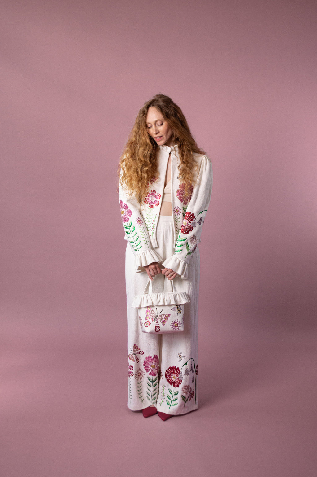 Nova & Soleil Suit with Midsummer Meadow Appliqué